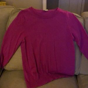 J.Crew hot pink sweater